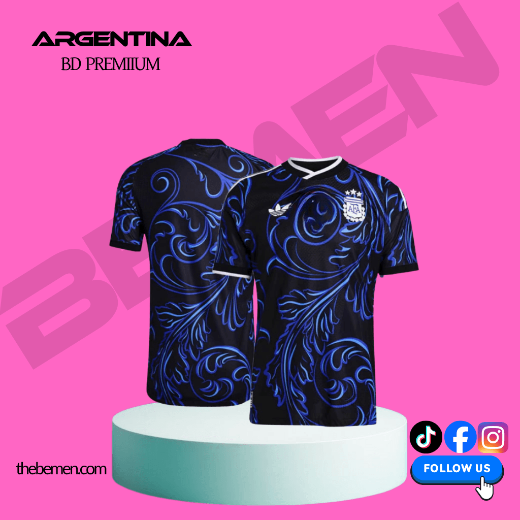Argentina Away Kit – BD Premium Edition (Honeycomb Fabric)