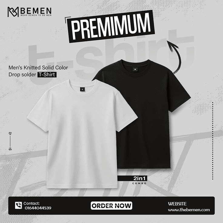 Bemen Essential Drop-shoulder — 2-in-1 Combo